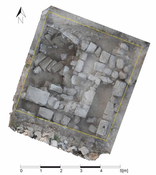 Fig. 27. Trench T5: the final phase of exploration (orthophoto by Adel Wojtek Oubraham).